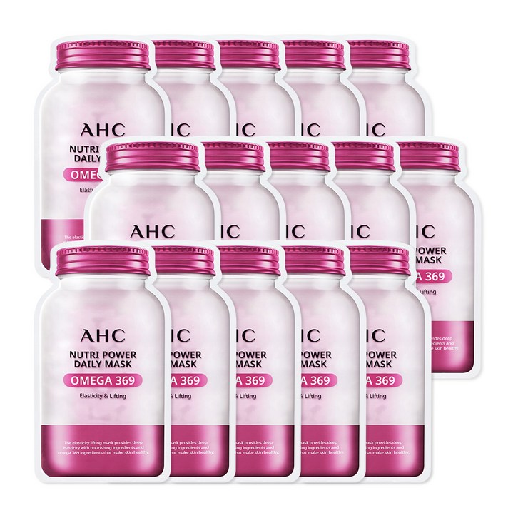 AHC 뉴트리 파워 데일리 마스크 오메가369 25ml, 1개입, 15개