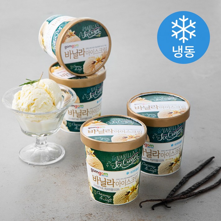 
                                                        곰곰 바닐라 아이스크림, 474ml, 4개
                                                    
