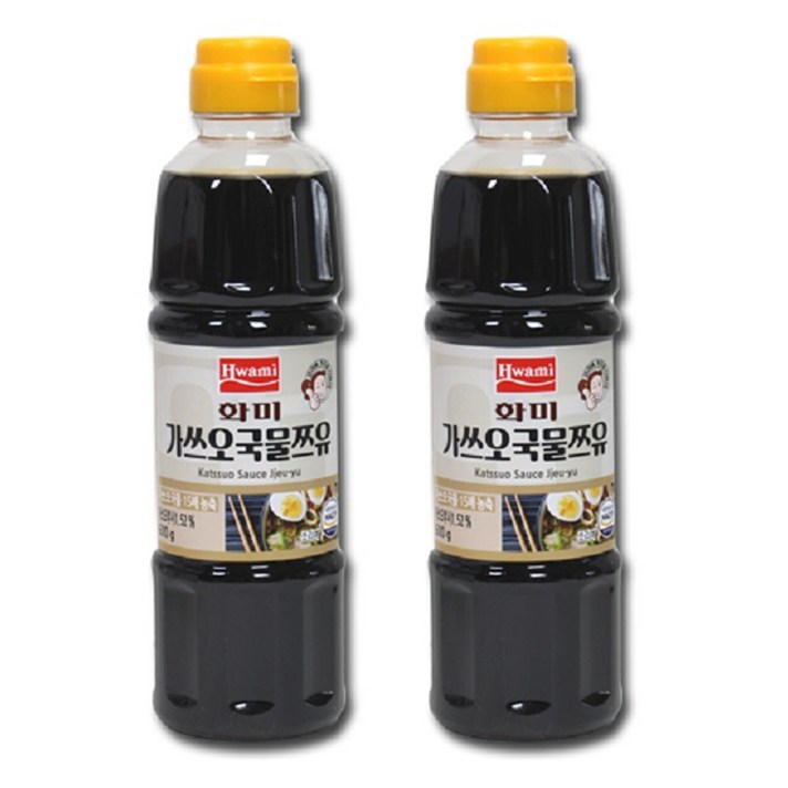 화미제당 가쓰오 국물 쯔유, 600g, 2개