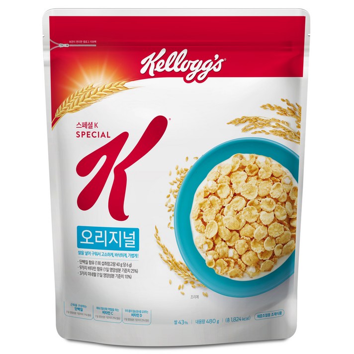 켈로그 스페셜K 오리지널 시리얼, 480g, 1개