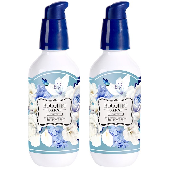 부케가르니 딥퍼퓸 헤어세럼 클린솝, 100ml, 2개