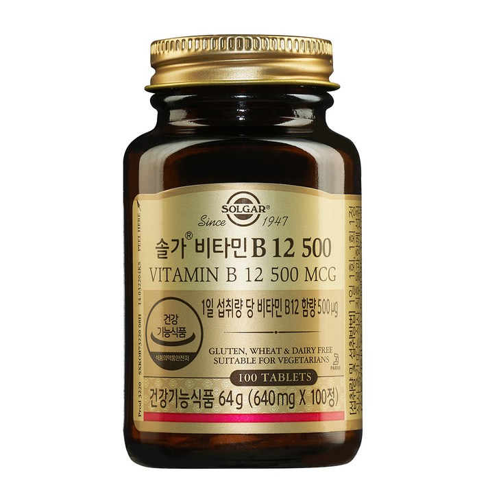 솔가 비타민 B12 500, 100정, 1개