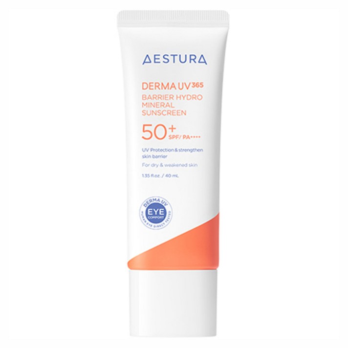  에스트라 더마UV365 장벽수분 무기자차 선크림 SPF50+ PA++++, 40ml, 1개 