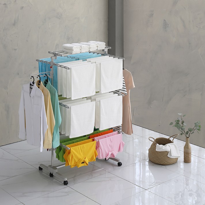 코멧 이동접이식 빨래건조대 특대형, 7단, 1개