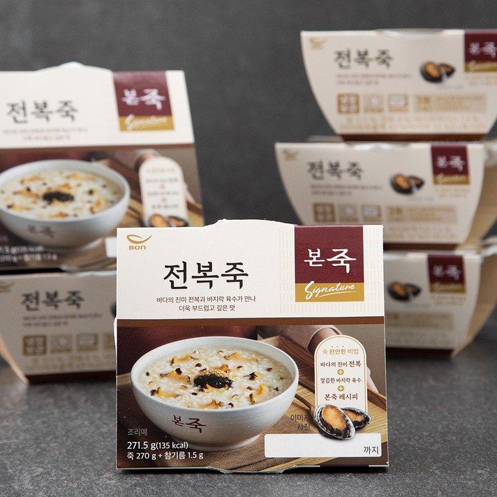 본죽 전복죽, 271.5g, 6개입