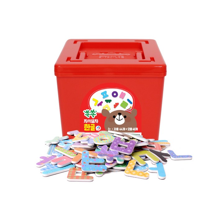 아리아띠 즐거운 한글 자석퍼즐 84p, 혼합 색상, 1세트