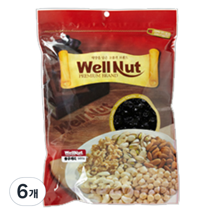 웰넛 자연두레 건블루베리, 200g, 6개