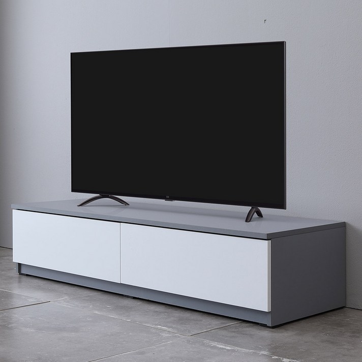  데코퍼니쳐 DG데코 거실장 1200, 그레이 + 화이트 