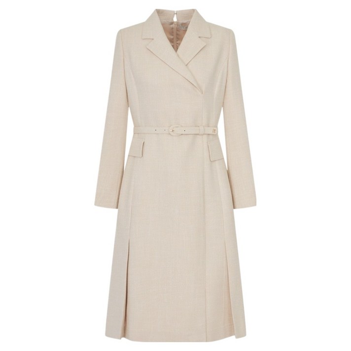 라인어디션 트임 테일러드 벨티드 원피스