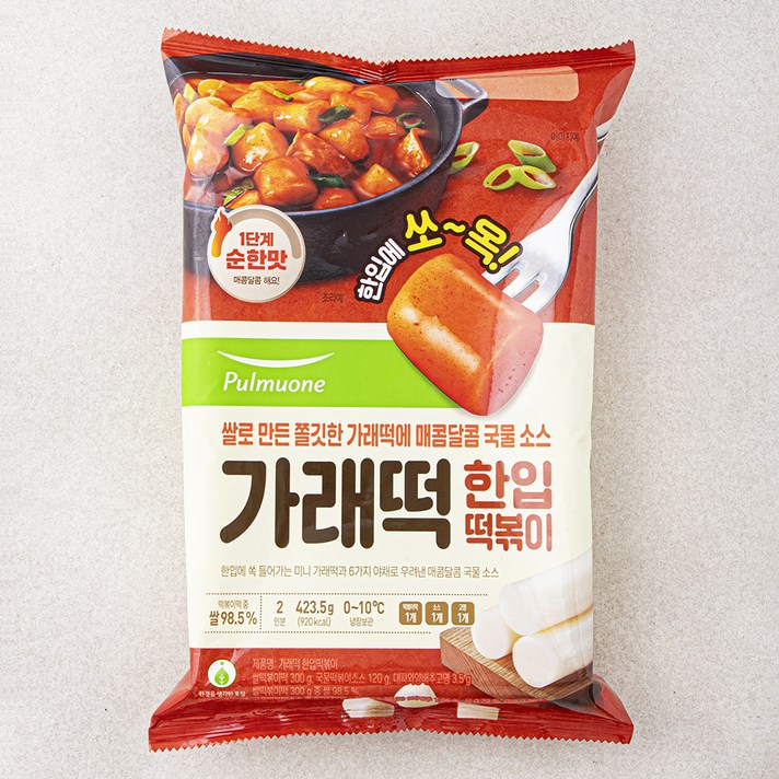 풀무원 가래떡 한입 떡볶이 2인분, 423.5g, 1개