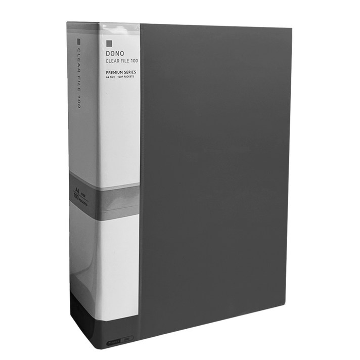 투코비 도노 클리어화일 A4 100매, 1개, 블랙
