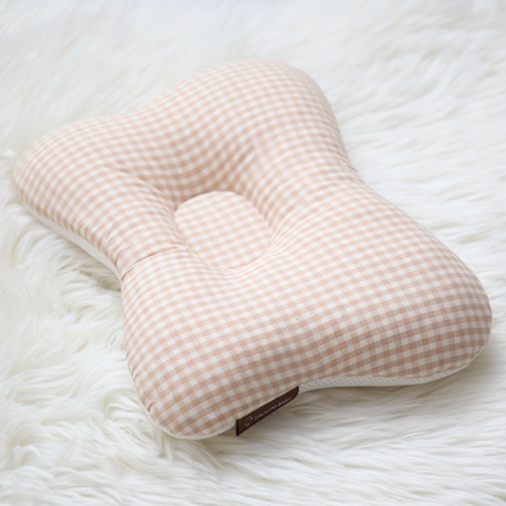  달콤베이비 에어매쉬 짱구 베개, 체크, 1개 