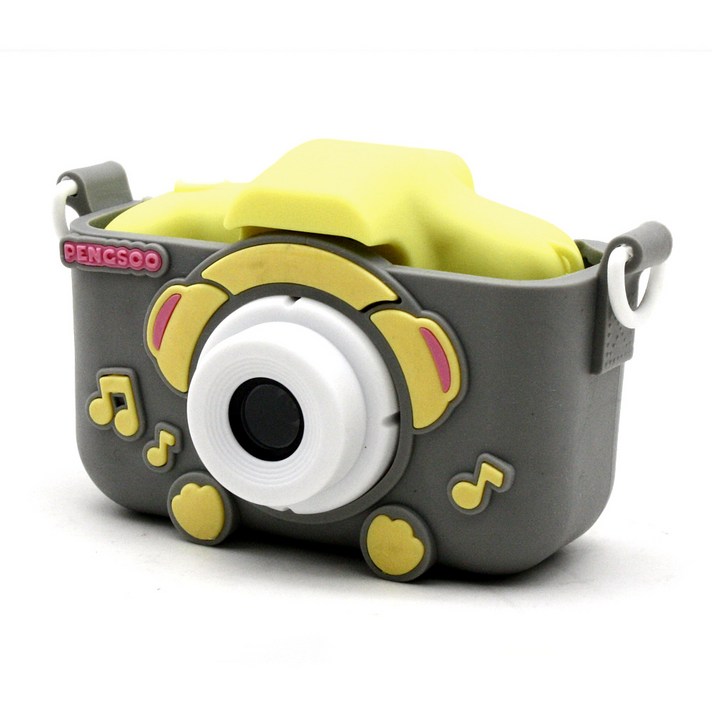 티에스엠텍홀딩스 펭수 카메라 + SD 메모리카드 32GB, 엘로우(32GB SD카드 포함)