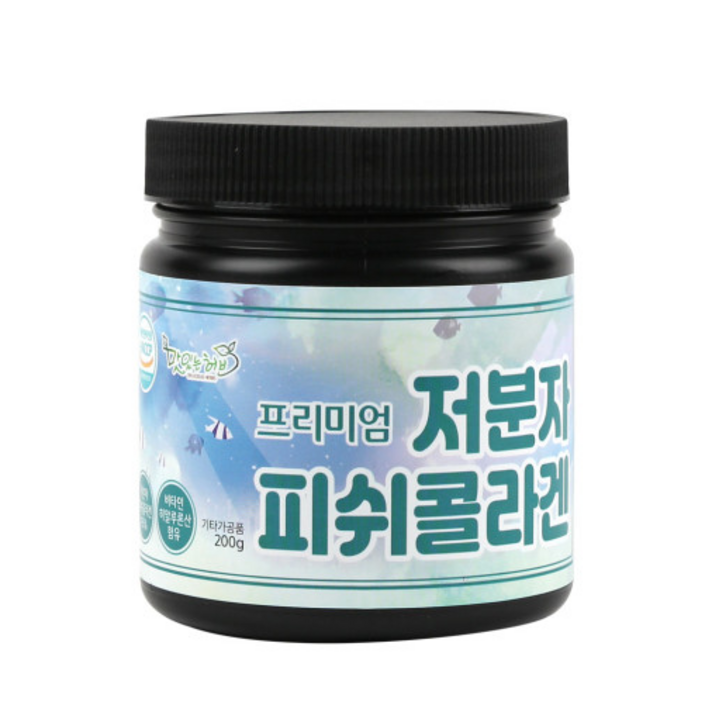 맛있는허브 프리미엄 저분자 피쉬콜라겐, 200g