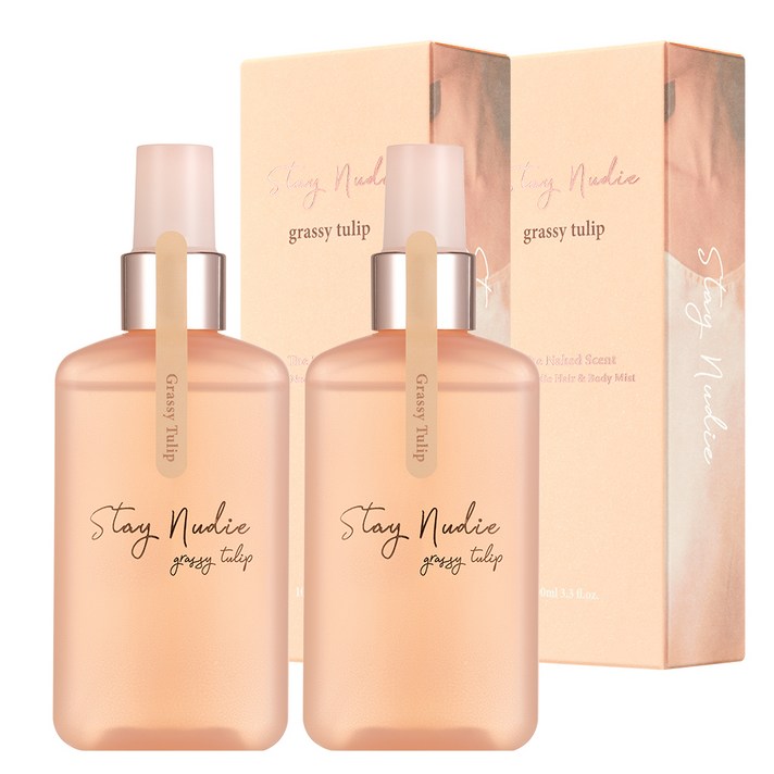 바디홀릭 스테이누디 헤어&바디미스트 그래시 튤립, 100ml, 2개