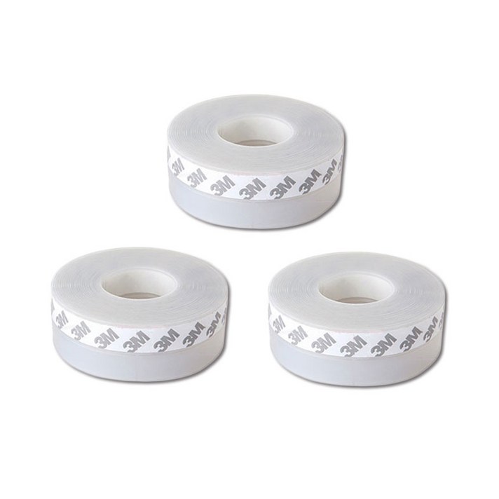 꼬꼬미 실리콘 투명문풍지 45mm x 5m, 3개