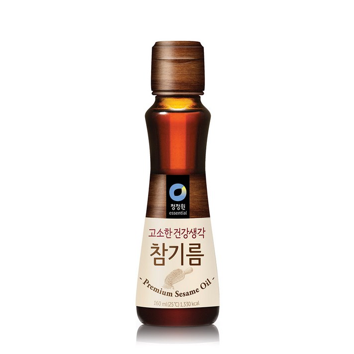 청정원 고소한 건강생각 참기름, 1개, 160ml