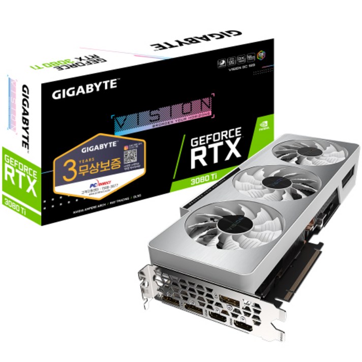 기가바이트 지포스 RTX 3080 Ti 그래픽카드 VISION OC D6X 12GB (피씨디렉트)