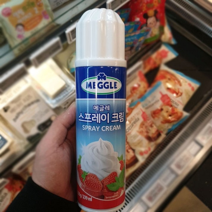 메글레 스프레이 휘핑크림 250g, 아이스팩 포장