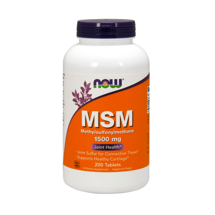 나우푸드 MSM 1500mg 타블렛 글루텐 프리 비건, 200개입, 1개