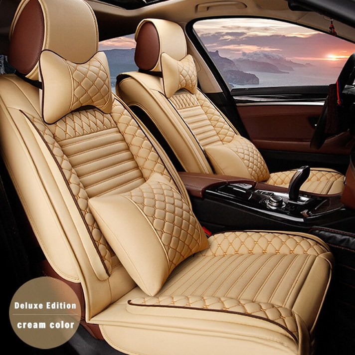 크라이슬러 300C 타운 컨트리 세브링 300 PT 크루저 그랜드 보이저 퍼시 피카 200 아스펜 시러 스 콩코드 용 카시트 커버, cream  add pillow|CN