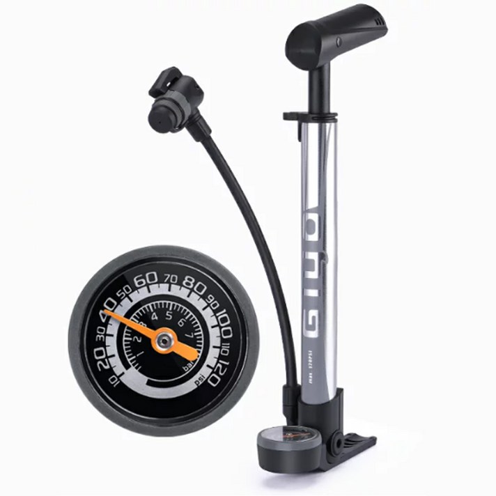 휴대용 자전거 미니펌프 GM-642 이중거치대포함, 1개