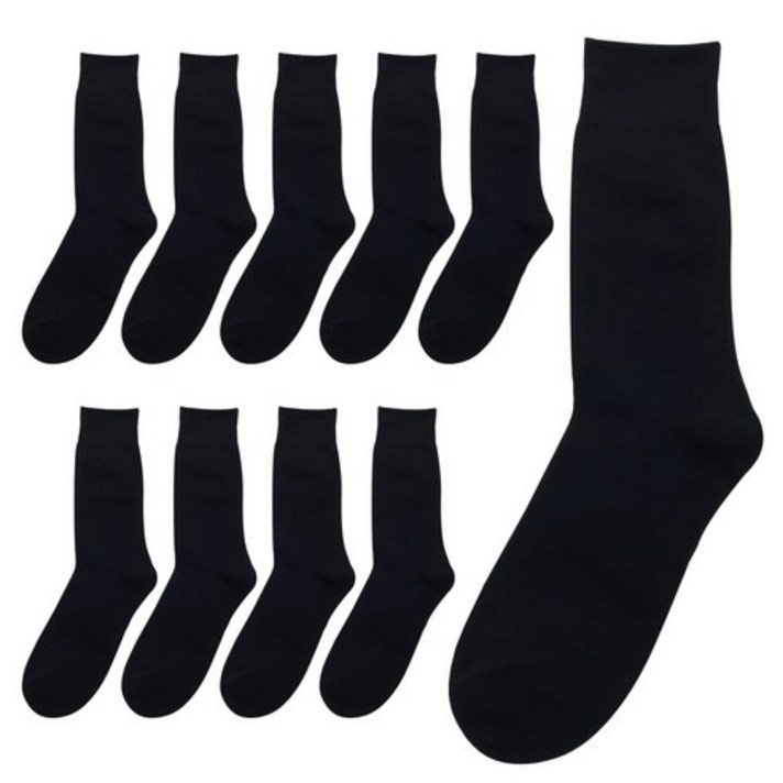 이지레그 남성용 긴목 무지 정장 신사양말 10켤레