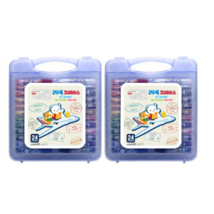 영아트 크레파스 남아용 2p, 24색