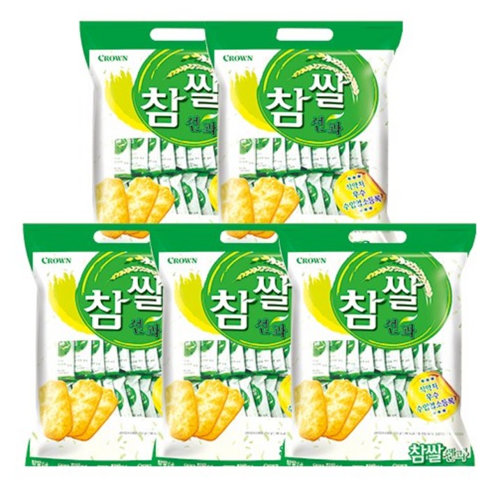 크라운 참쌀선과, 253g, 5개