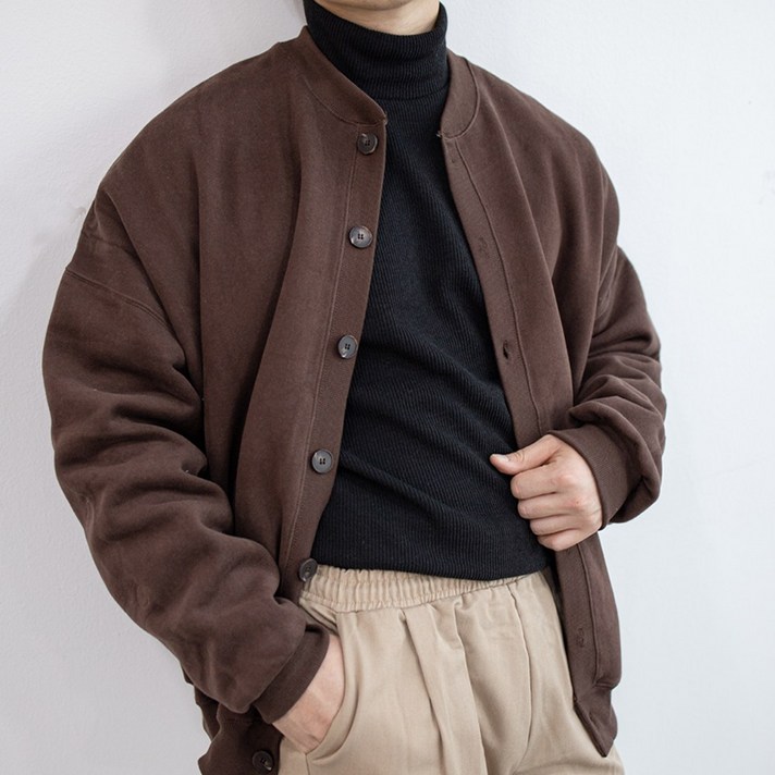 오트비룸 남자 양기모 오리지널 가디건 클래식 세미 오버핏 봄 가을 겨울