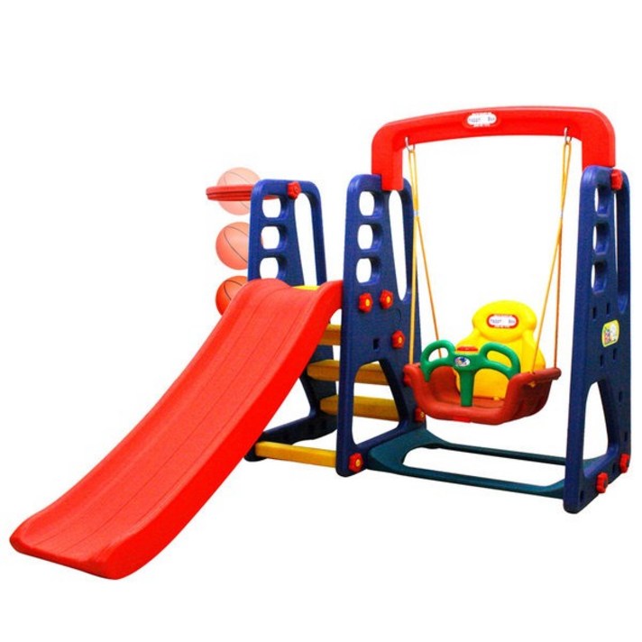 중모토이 놀이터미끄럼그네셋트 블루_유아실내놀이터