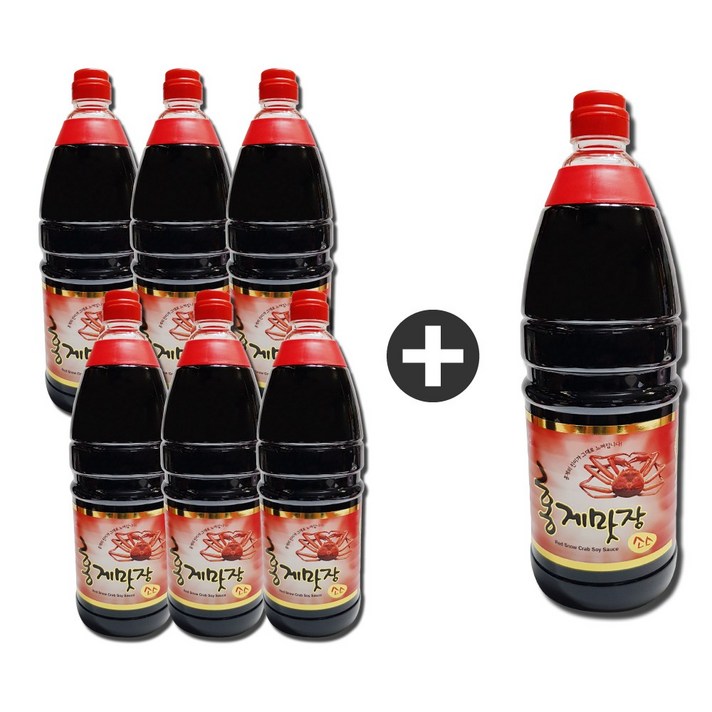[홍게맛장] 홍게맛간장 레드 1.8L 6+1 총 7개, 15.75kg, 1box