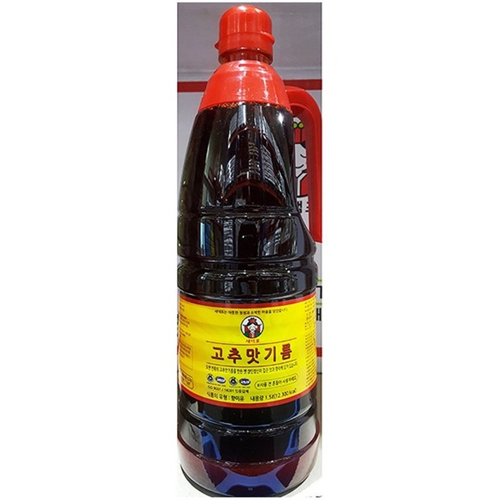 고추맛기름(새댁 1.5L)X8 업소용 대용량 식자재, 1