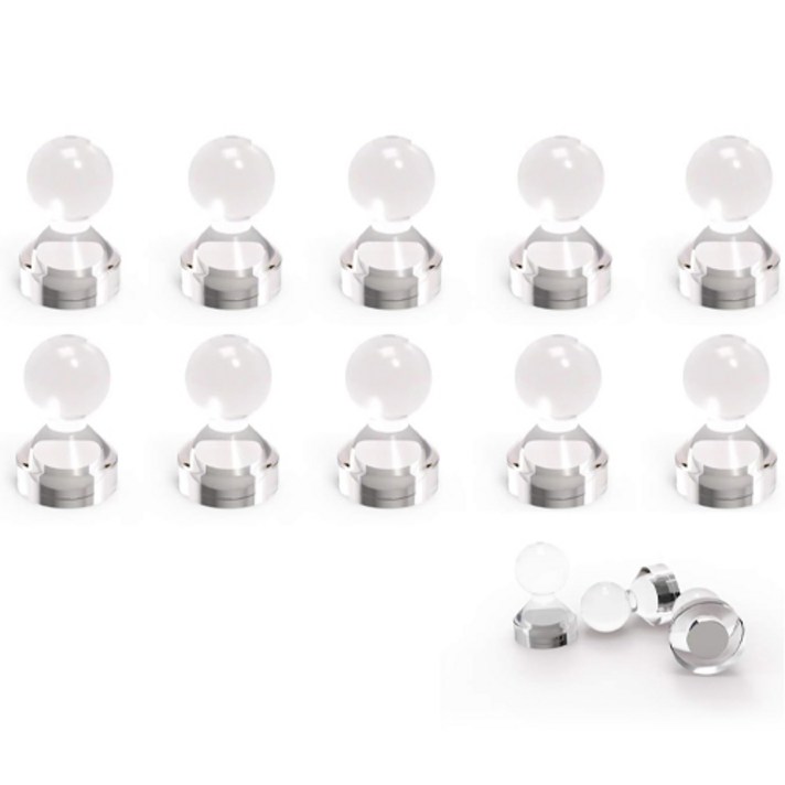  베러워커스 게시판 체스형 투명 자석홀더 10개입, 20개 