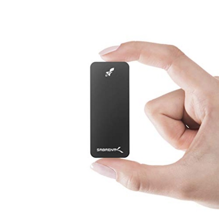 Sabrent 1TB Rocket Nano 외장 알루미늄 SSD(블랙) (SB-1TB-NANO-BLK) -142087, 그레이 러기드, 2TB