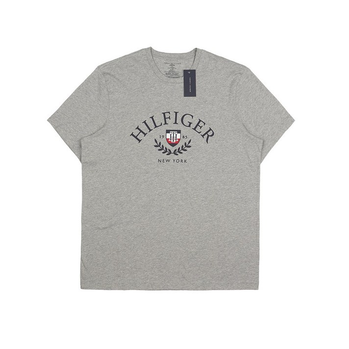 타미힐피거 반팔티 로고 그래픽 남녀공용 월계관티셔츠