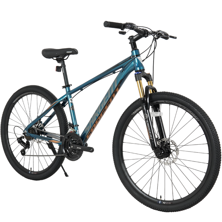 서전트 721D 입문용 산악 MTB 자전거 27.5인치 알루미늄 시마노 21단 무료조립 고급사은품, 매트블랙/화이트, 16인치, 무료조립+고급사은품