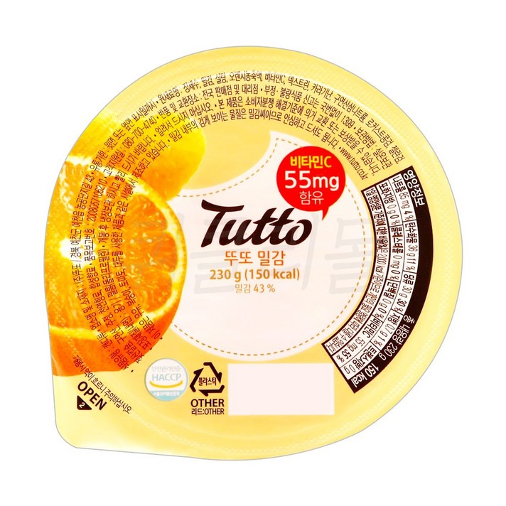 뚜또 밀감 푸딩, 230g, 6개