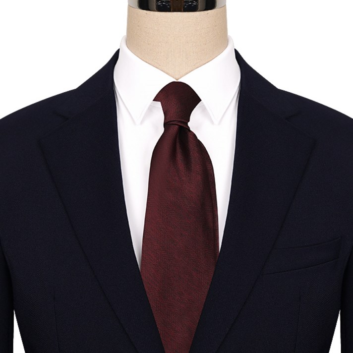 갤럽코르바타 헤링본 솔리드 시그니처 남성 수동넥타이