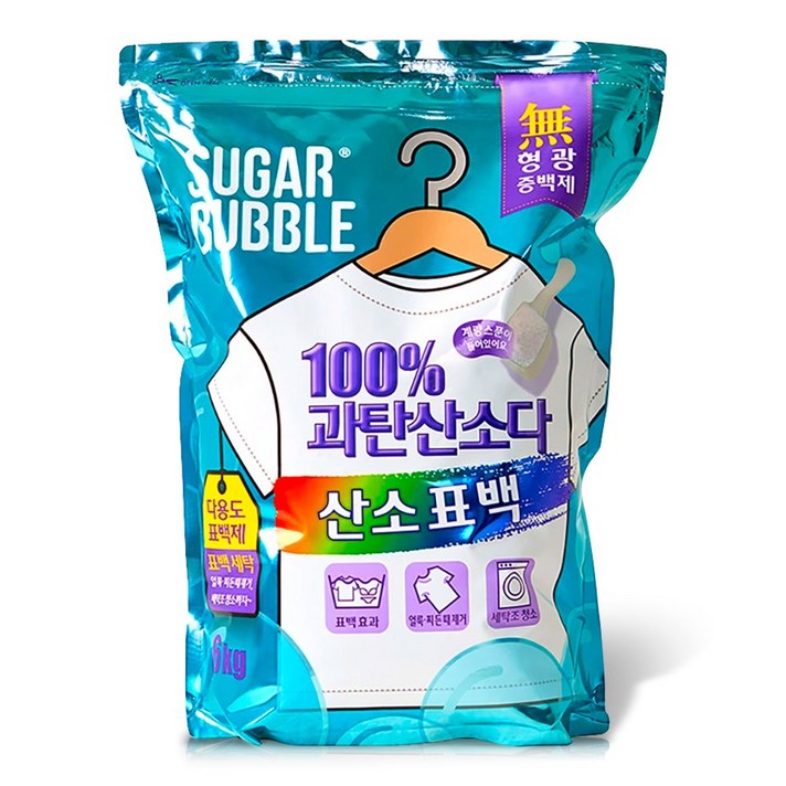  슈가버블 과탄산소다 표백제 6kg 산소표백, 1개 