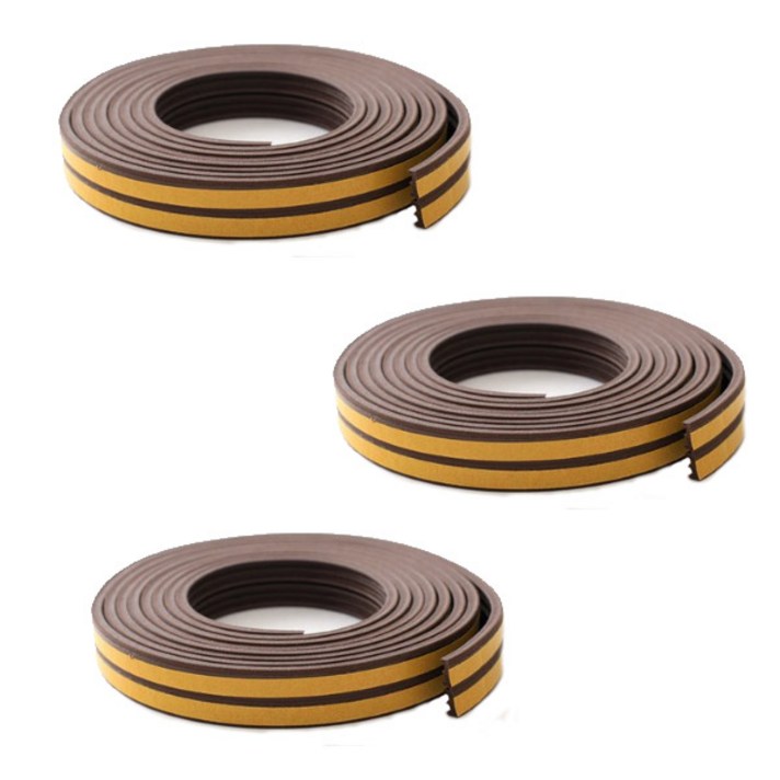 세이빙 문틈막이 E형 브라운, 3개