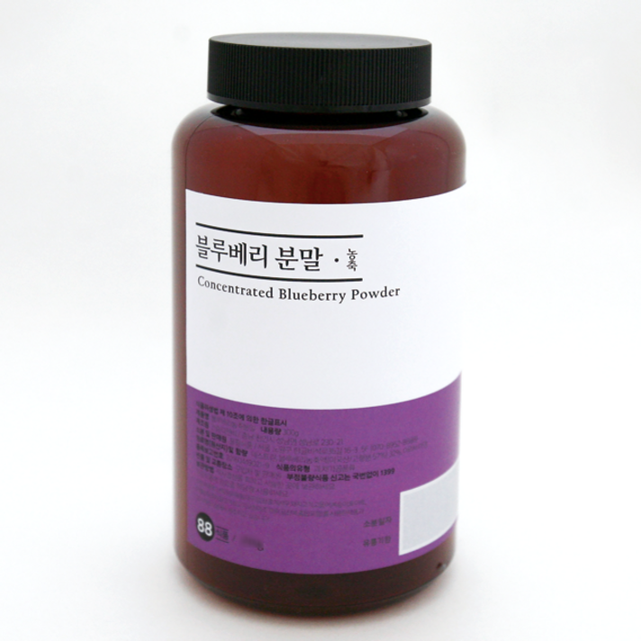 블루베리 대용량 300g 농축 분말 가루 파우더, 300g 2통(총 600g)