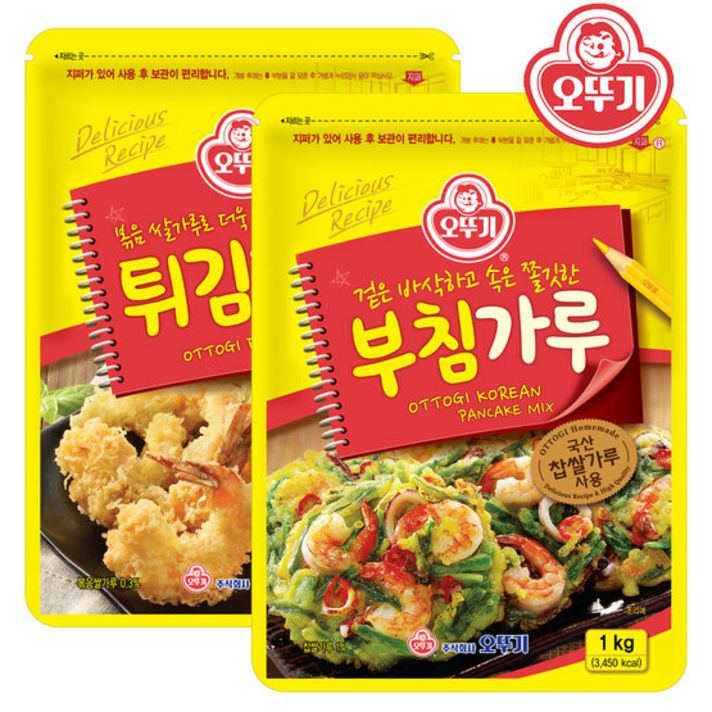 오뚜기 튀김 부침가루 1kg, 부침1kg+튀김1kg
