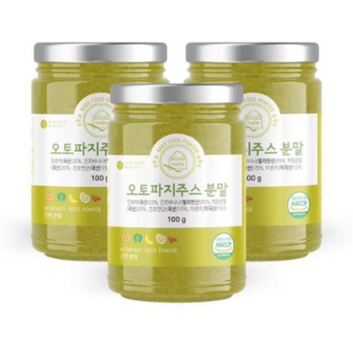 바로푸드 5일만 클렌즈 과채 주스 분말 100g, 3통