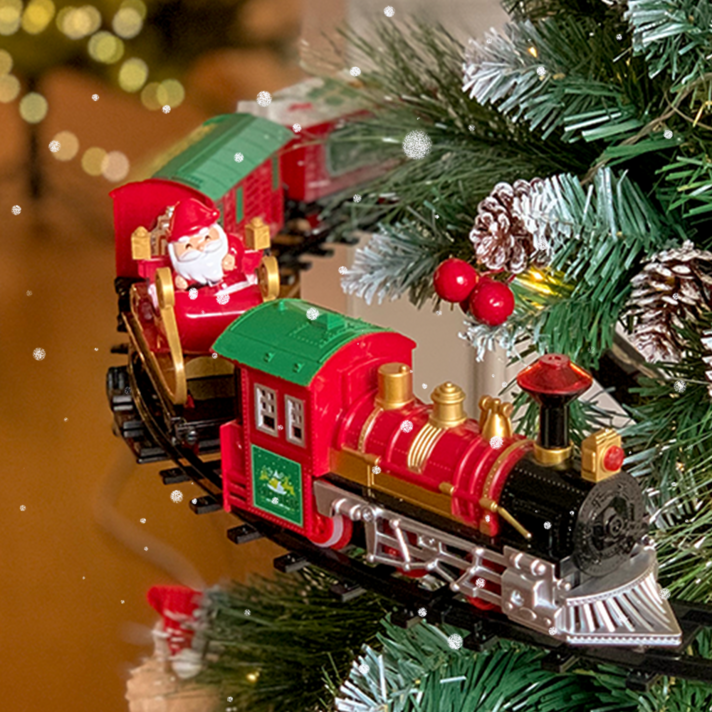 캐롤 음악 크리스마스 트리 산타 익스프레스 기차 트레인