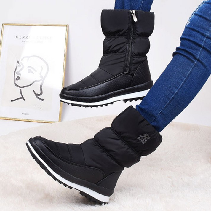 [쓰리고몰]무료배송- 따뜻따뜻 여성 보온털 패딩부츠 스노우패딩부츠