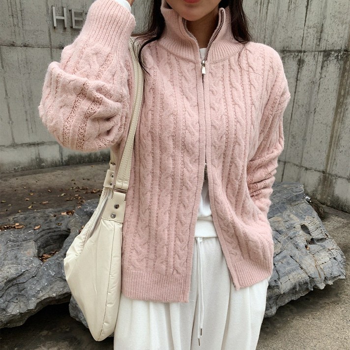 미아마스빈크림라떼 케이블 집업