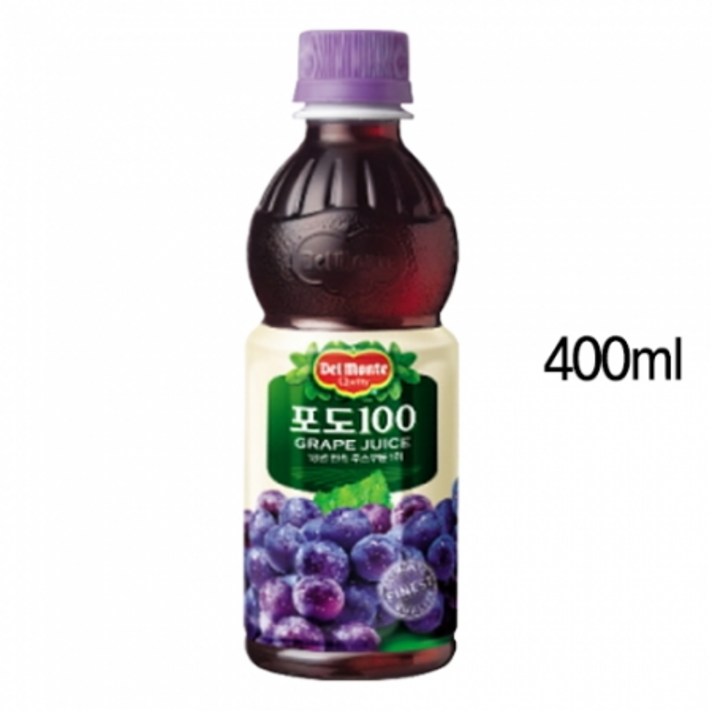 델몬트 포도 100 주스, 400ml, 20개