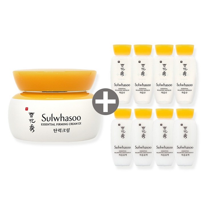 케이스코)설화수 탄력크림+(자음수15ml+자음유액15ml)X4개, 1개, 75ml