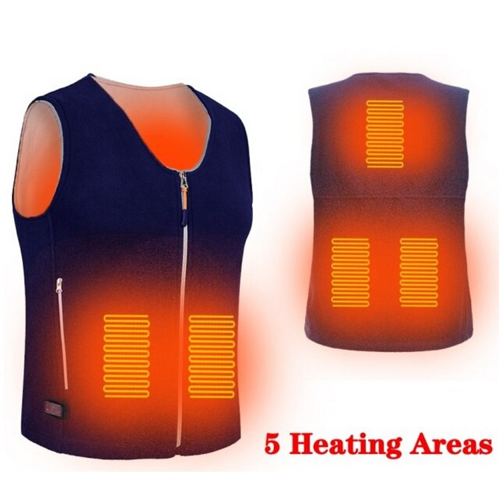 겨울 발열 조끼 낚시 등산 캠핑 작업 방한5 난방 지역 남자 난방 전기 열 의류 양복 물고기 하이킹 야외 USB 적외선 난방 재킷